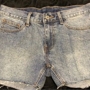 J. Galt denim shorts, small, raw hem, never worn